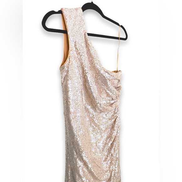 [ DRESS THE POPULATION ] Martine One Shoulder Sequin  Cocktail Dress : XXL : NWT - Picture 12 of 14